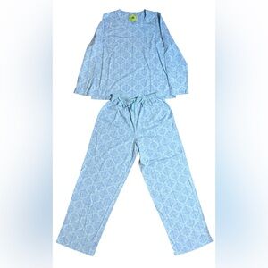 White Orchid Women’s size medium 2 piece pajama set lightweight long sleeve pant